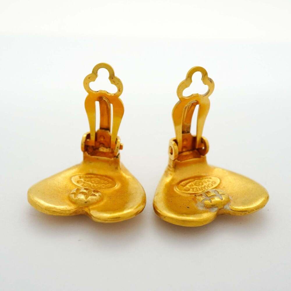 CHANEL Gold Logo Earrings - Picture 8 of 8